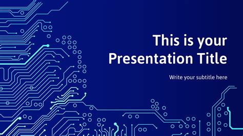Powerpoint electronics template